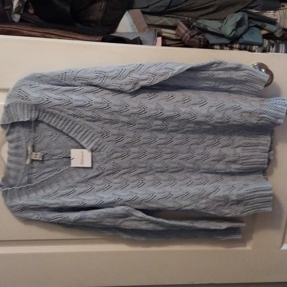 Womens v neck tunic sweater